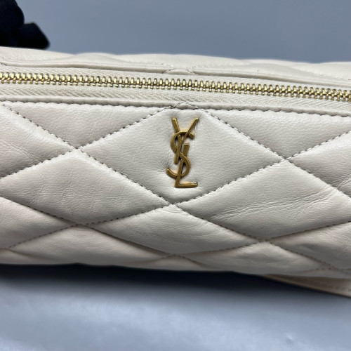 Yves Saint Laurent Sade Mini Tube Calfskin White