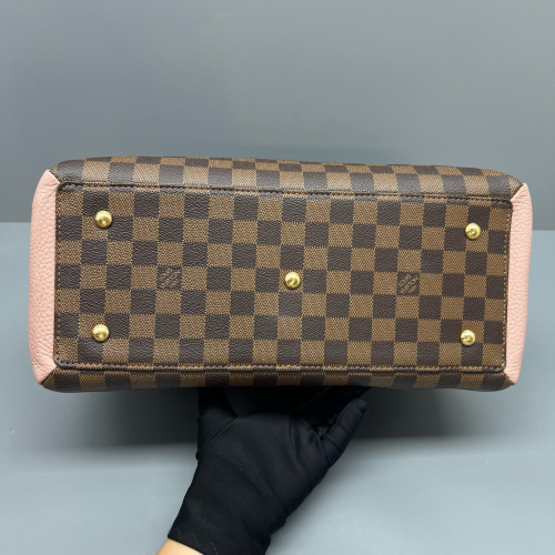 Louis Vuitton Nromandy Large Damier Ebene Brown Pink