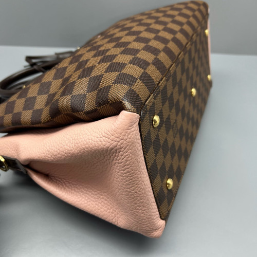 Louis Vuitton Nromandy Large Damier Ebene Brown Pink