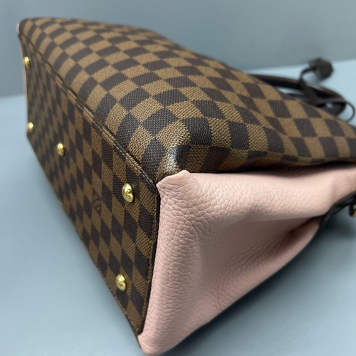Louis Vuitton Nromandy Large Damier Ebene Brown Pink