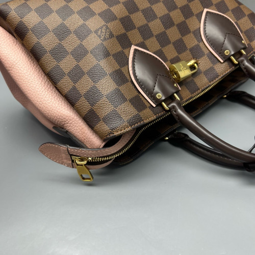 Louis Vuitton Nromandy Large Damier Ebene Brown Pink