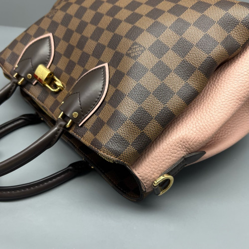 Louis Vuitton Nromandy Large Damier Ebene Brown Pink