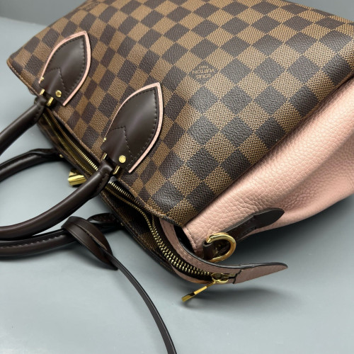 Louis Vuitton Nromandy Large Damier Ebene Brown Pink