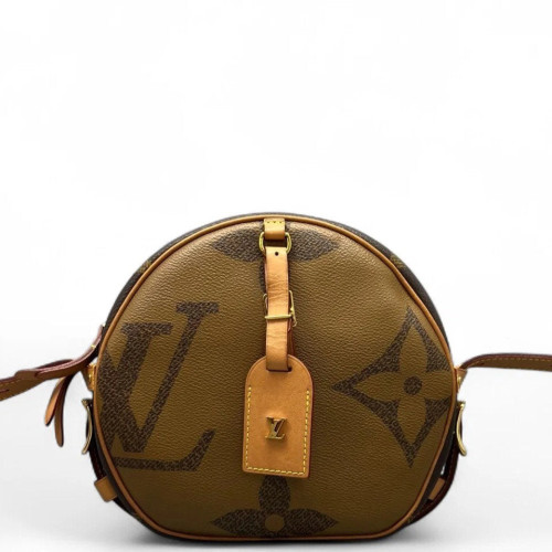 Louis Vuitton Boite Chapeau Souple MM Reverse Monogram Giant Brown