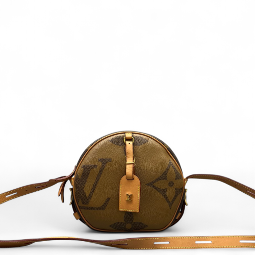 Louis Vuitton Boite Chapeau Souple MM Reverse Monogram Giant Brown