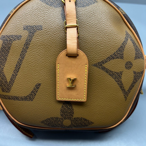 Louis Vuitton Boite Chapeau Souple MM Reverse Monogram Giant Brown