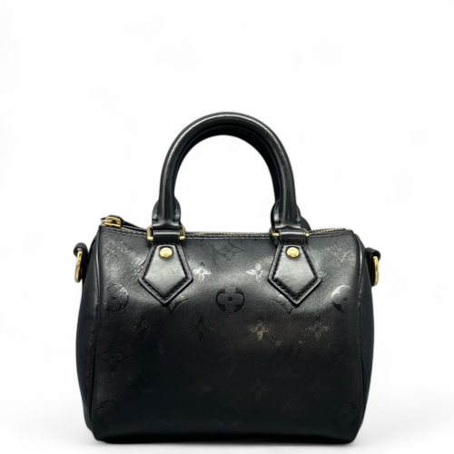 Louis Vuitton Nano Speedy Bandouliere Monogram Empreinte Black