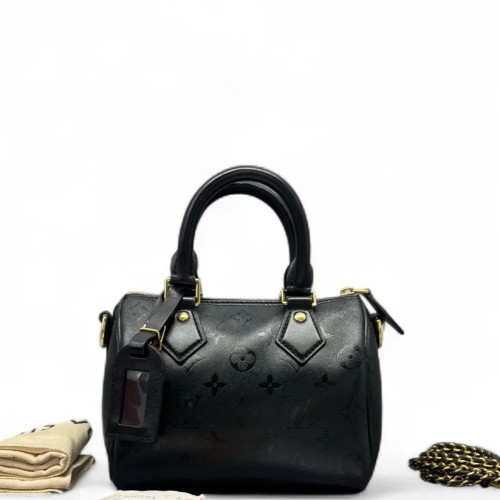 Louis Vuitton Nano Speedy Bandouliere Monogram Empreinte Black