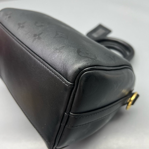 Louis Vuitton Nano Speedy Bandouliere Monogram Empreinte Black