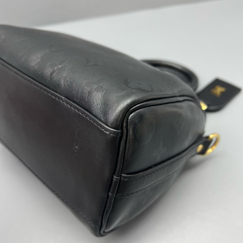 Louis Vuitton Nano Speedy Bandouliere Monogram Empreinte Black