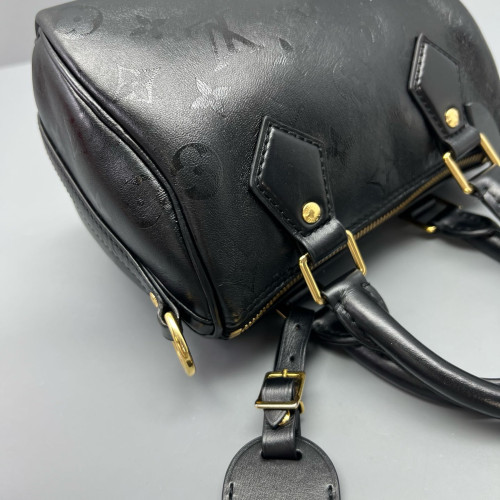 Louis Vuitton Nano Speedy Bandouliere Monogram Empreinte Black