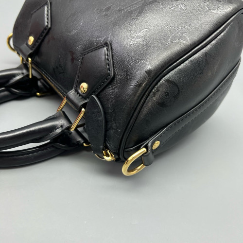 Louis Vuitton Nano Speedy Bandouliere Monogram Empreinte Black