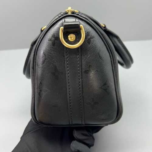 Louis Vuitton Nano Speedy Bandouliere Monogram Empreinte Black