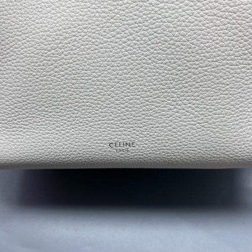 Celine Small Big Bag Grained Calfskin White