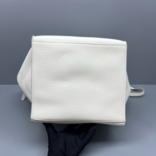 Celine Small Big Bag Grained Calfskin White