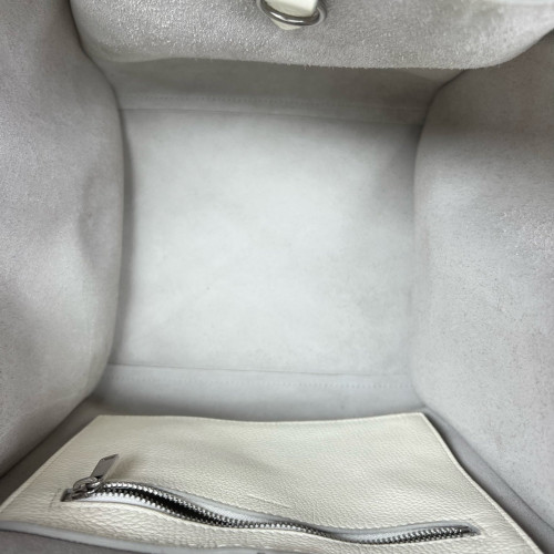 Celine Small Big Bag Grained Calfskin White