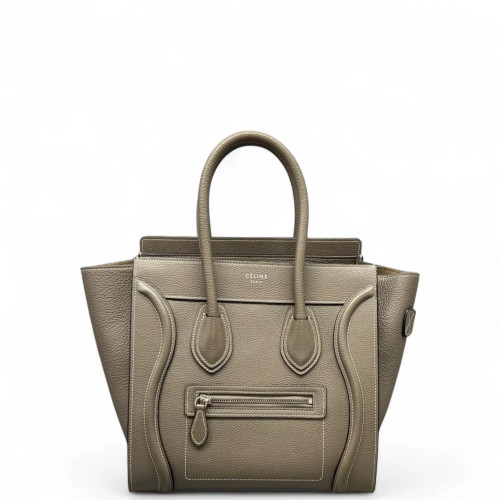 Celine Micro Luggage Calfskin Grey