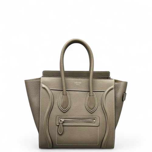 Celine Micro Luggage Calfskin Grey