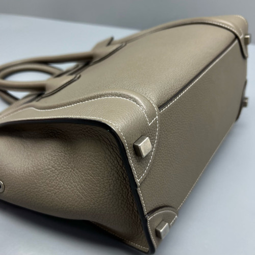 Celine Micro Luggage Calfskin Grey
