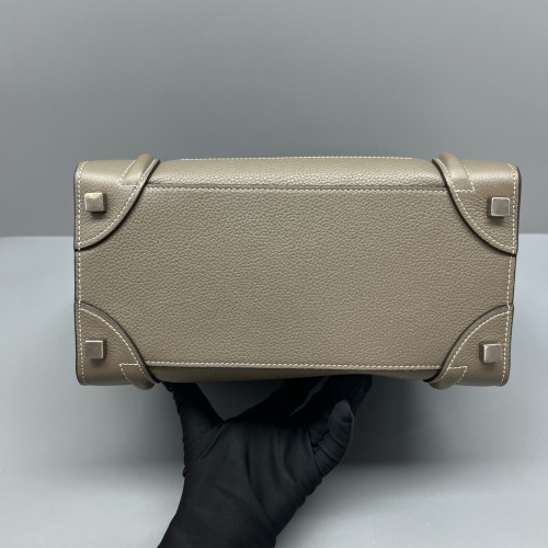 Celine Micro Luggage Calfskin Grey