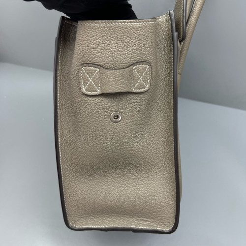 Celine Micro Luggage Calfskin Grey