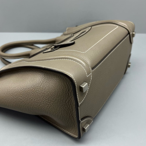 Celine Micro Luggage Calfskin Grey