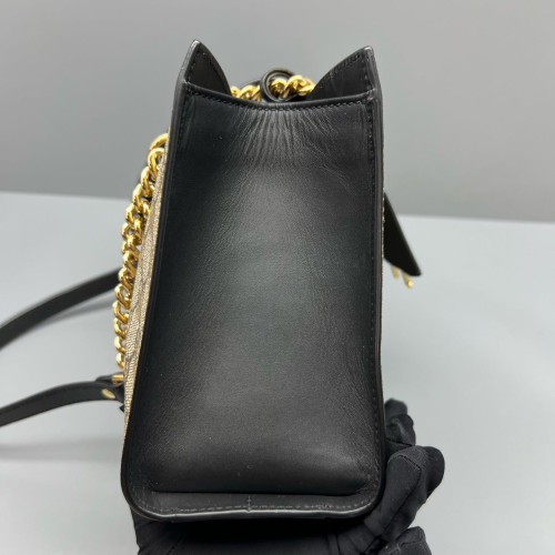 Gucci Small Padlock Tote GG Supreme Monogram Brown Black Gold Gucci Small Padlock Tote GG Supreme Monogram Brown Black Gold