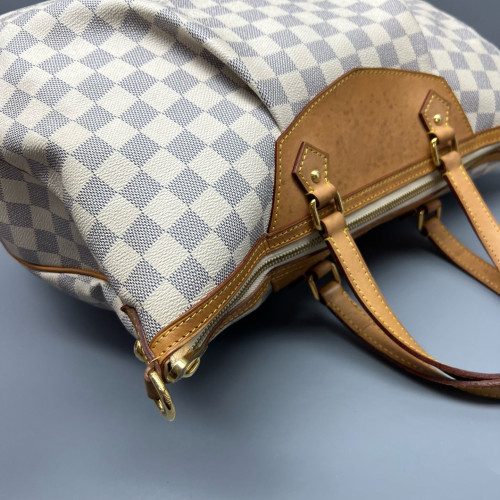 Louis Vuitton Siracusa GM Damier Azur White