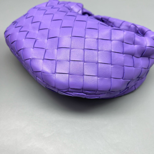 Bottega Veneta Mini Jodie Calfskin Intrecciato Purple