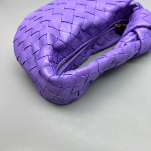 Bottega Veneta Mini Jodie Calfskin Intrecciato Purple