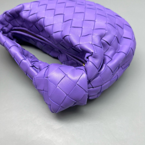 Bottega Veneta Mini Jodie Calfskin Intrecciato Purple