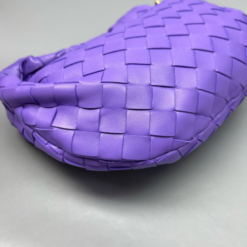 Bottega Veneta Mini Jodie Calfskin Intrecciato Purple