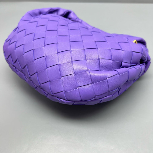 Bottega Veneta Mini Jodie Calfskin Intrecciato Purple