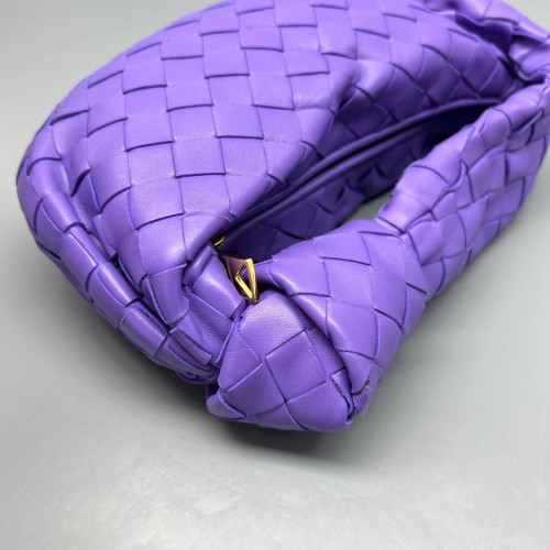 Bottega Veneta Mini Jodie Calfskin Intrecciato Purple