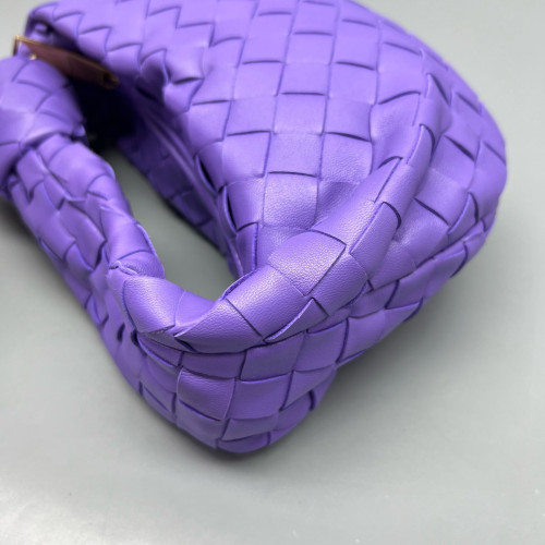 Bottega Veneta Mini Jodie Calfskin Intrecciato Purple