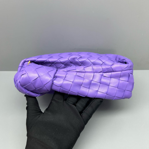Bottega Veneta Mini Jodie Calfskin Intrecciato Purple