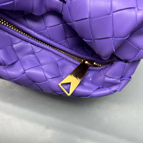Bottega Veneta Mini Jodie Calfskin Intrecciato Purple