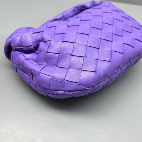 Bottega Veneta Mini Jodie Calfskin Intrecciato Purple