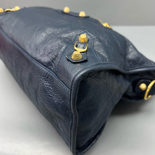 Balenciaga Medium City Calfskin Dark Blue
