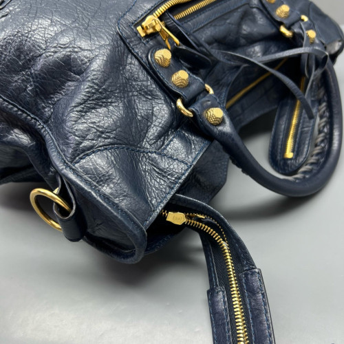 Balenciaga Medium City Calfskin Dark Blue