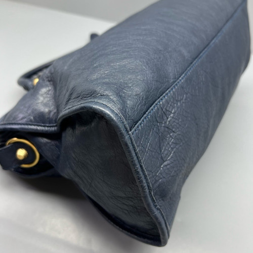 Balenciaga Medium City Calfskin Dark Blue
