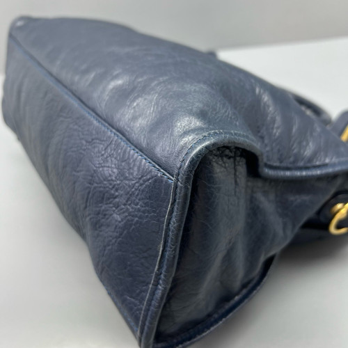 Balenciaga Medium City Calfskin Dark Blue