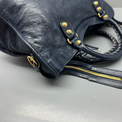 Balenciaga Medium City Calfskin Dark Blue
