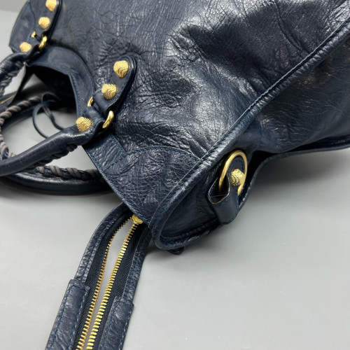 Balenciaga Medium City Calfskin Dark Blue