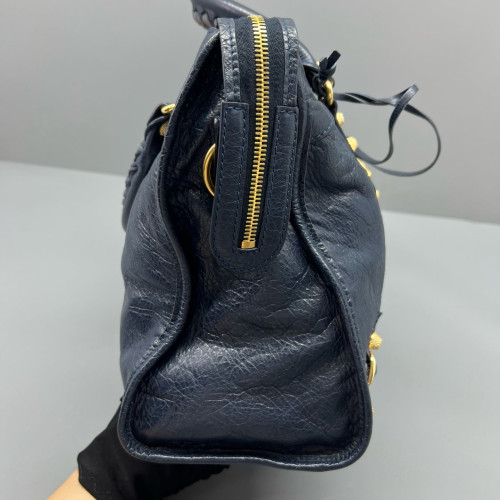 Balenciaga Medium City Calfskin Dark Blue