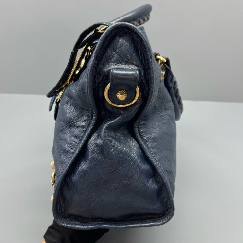 Balenciaga Medium City Calfskin Dark Blue