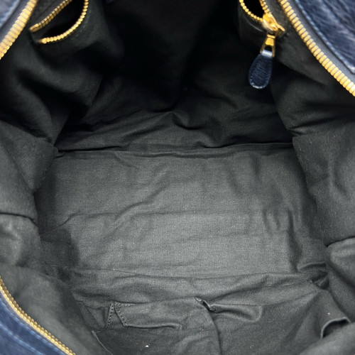 Balenciaga Medium City Calfskin Dark Blue