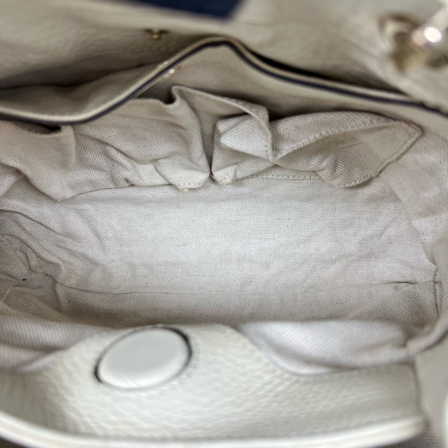 Gucci Small Diana Tote Bag Calfskin White