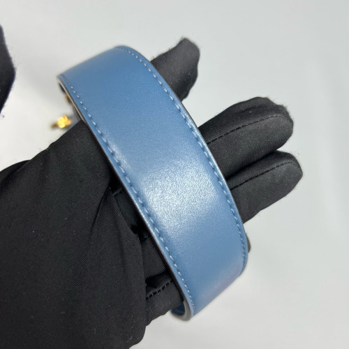 Fendi Mini Mon Tresor Bucket Embossed FF Blue Black