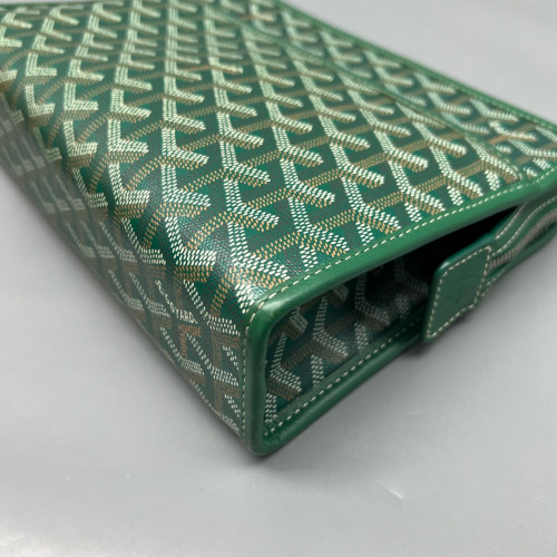 Goyard Jouvence Toiletry Pouch MM Goyardine Green White Brown